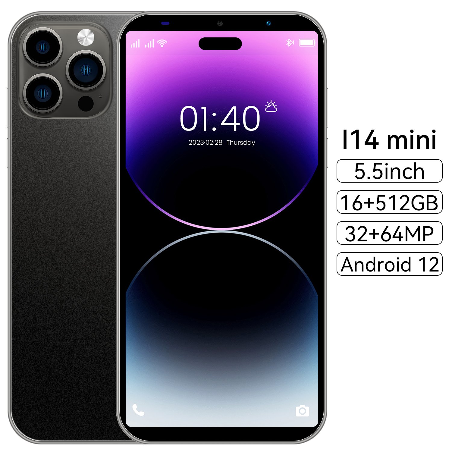 i For Phone 14 Pro Max 5G Smartphone Cell Phone Smartphone Telefone I14 Android Feature Gaming Mobile Phones