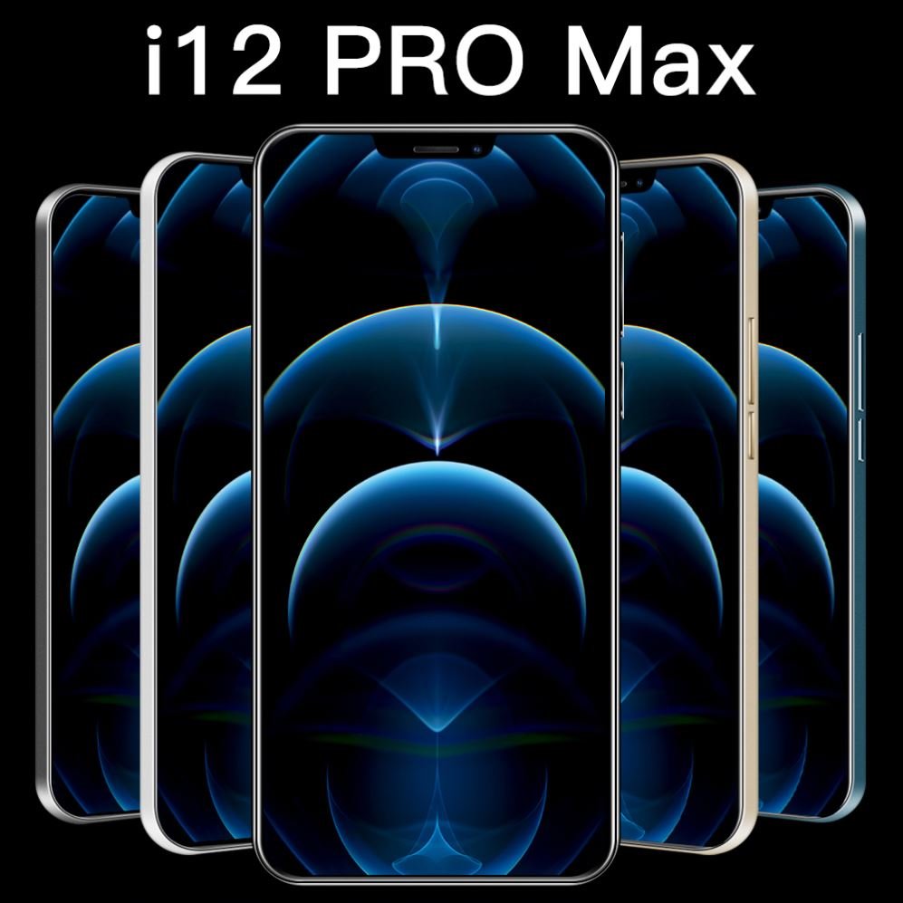 Wholesale I12 Pro Max High-Definition 6.7Inch Face Recognition Smartphone 12GB+512GB Long Standby Time Android Mobile Phone