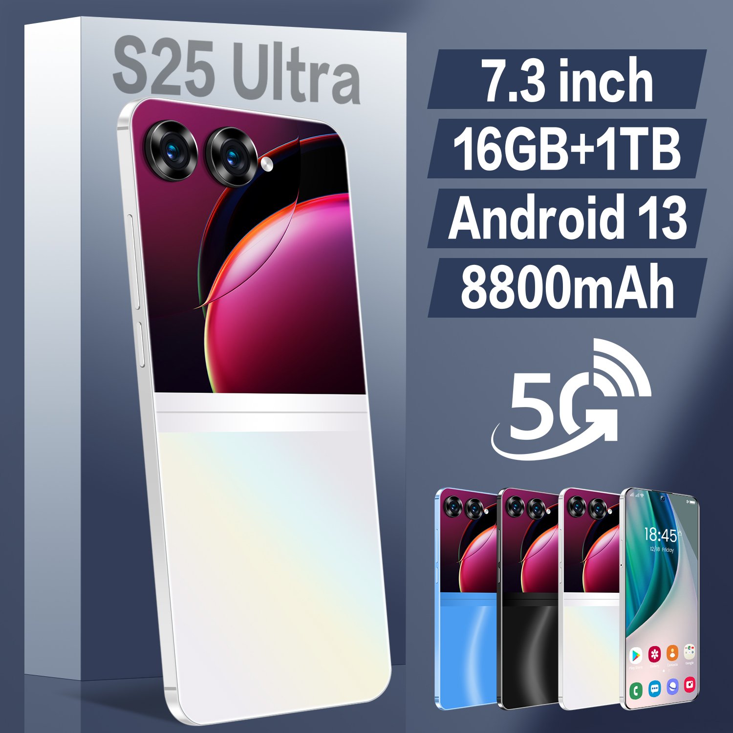 Tecno 10 Pro 5g S25 Ultra+ Android Smartphone 2 Sim Camera Cellphone Global Game Mobilephone 5g Smartphone