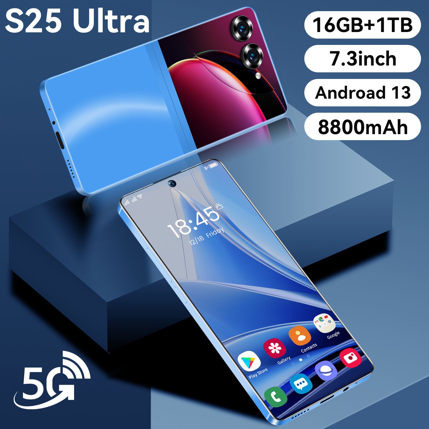 Tecno 10 Pro 5g S25 Ultra+ Android Smartphone 2 Sim Camera Cellphone Global Game Mobilephone 5g Smartphone