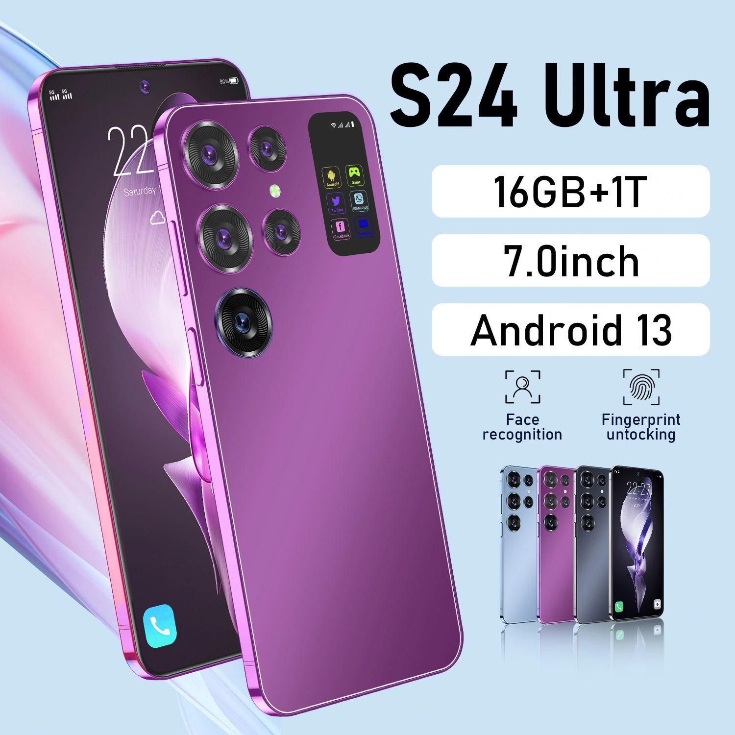 New S24 Ultra Phone Global Version Smartphone 16GB+512GB Android Cellphones Original Unlocked 5g Gaming Mobile phones