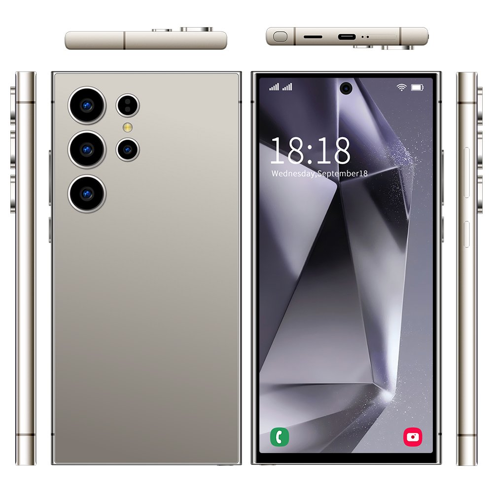 2024 New S24 Ultra 16GB+1TB 5G Android 14 Smartphone 7.3 Inch HD Screen 7000mAh Battery Dual SIM Card Gaming Phone Cheap Price