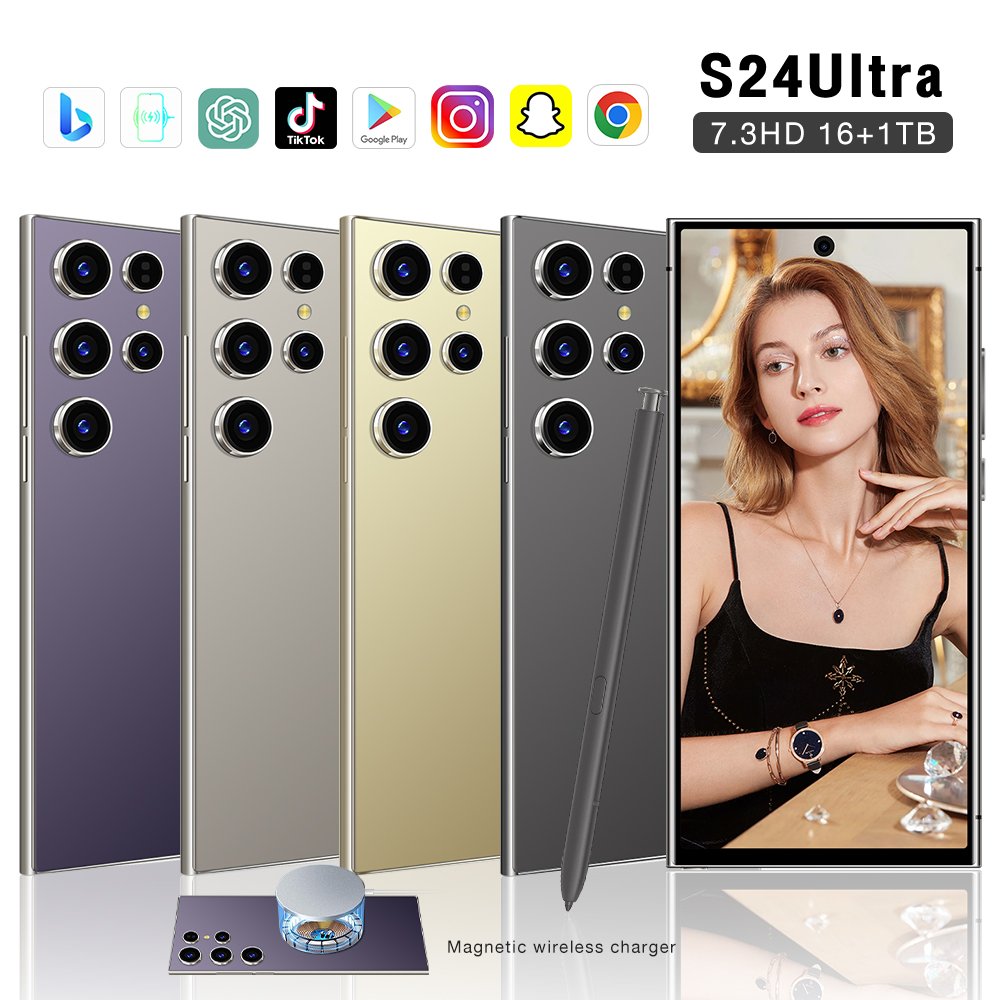 Fnban New Product Gaming Phone 1TB RAM Mobile 5G Smartphone Mobile Cell Phone Deal S For Amsung S24 Ultra For Amart Phone Deal