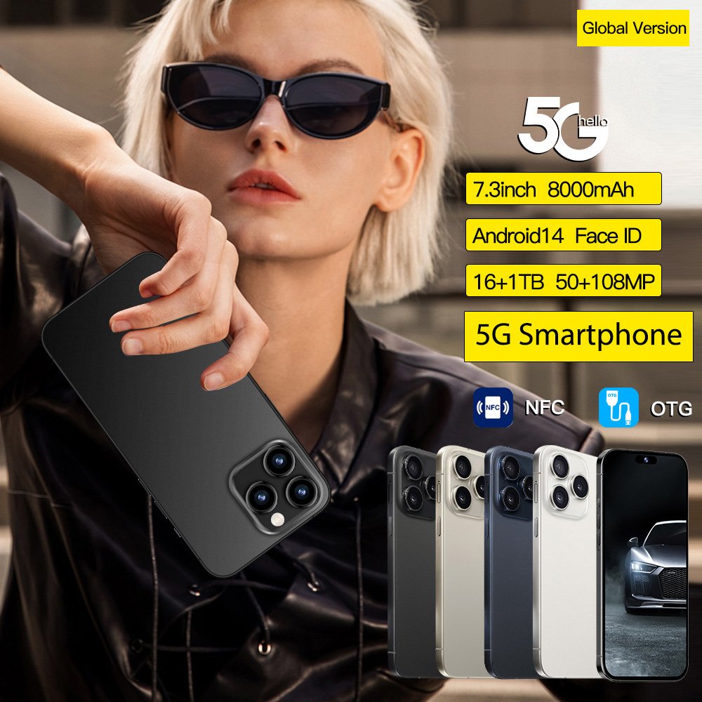 Slimoro Fast Delivery Cell Phone 1TB 5G Smartphone Deal Telefono Installment Mobile Phone Online Factory Dropshipping Cell Phone