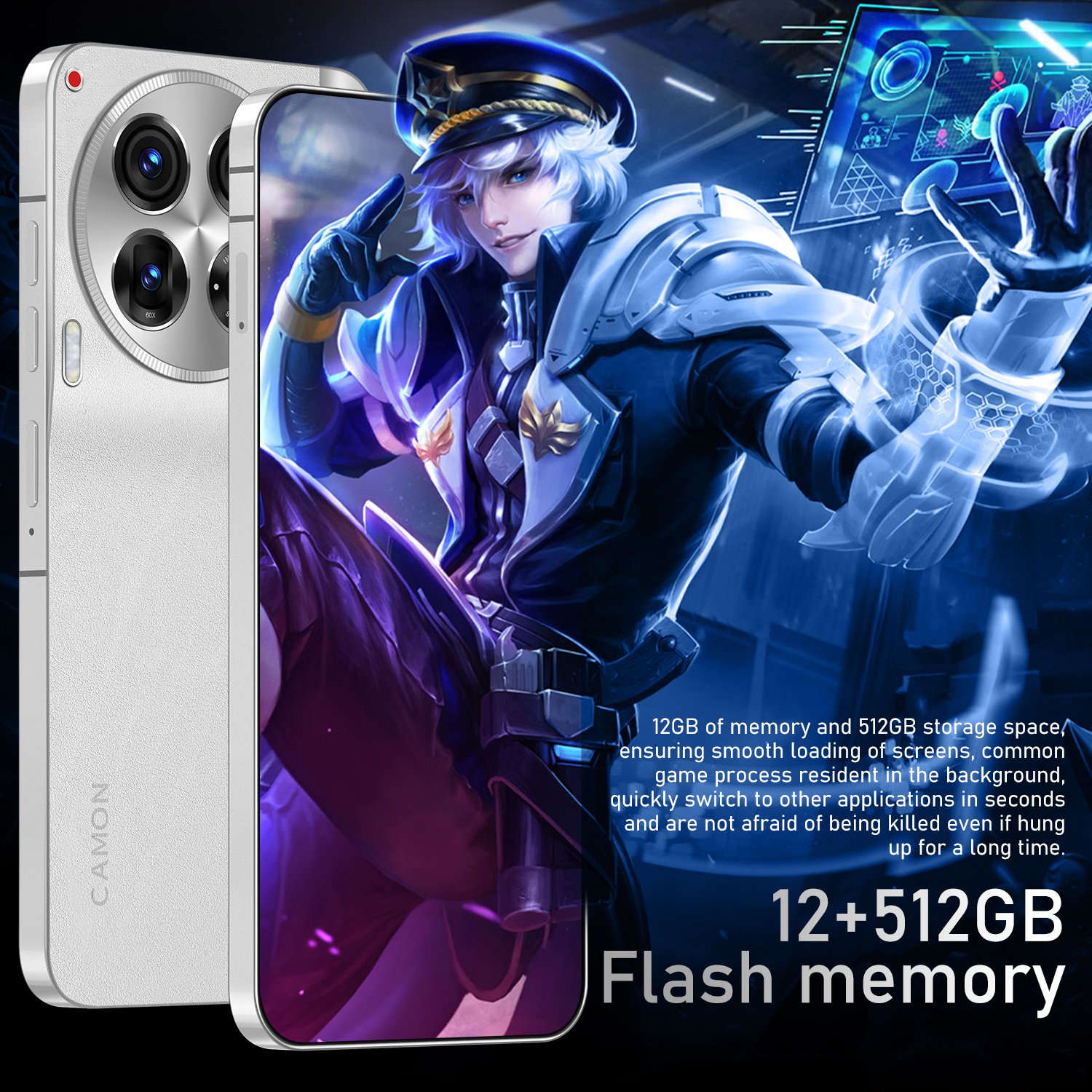 Global Version Telefone Camon 30 Pro 5G SmartPhone 12GB+512GB 72MP+108MP 7.3inch Large Screen Android Cell Phone Gaming Phone