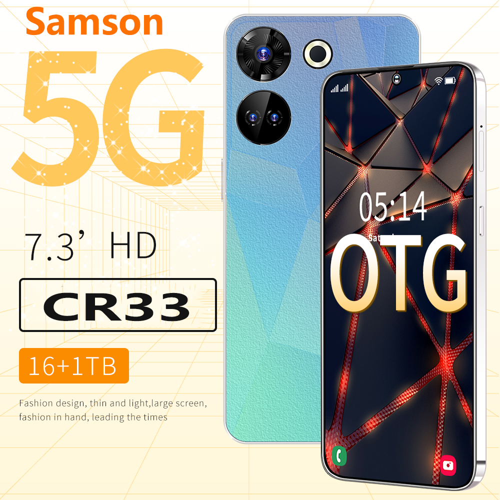 Hot selling 7.3inch Big Screen Samson CR33 Mobile Phone 5g Smartphone 16gb+1tb Large Memory Android phone