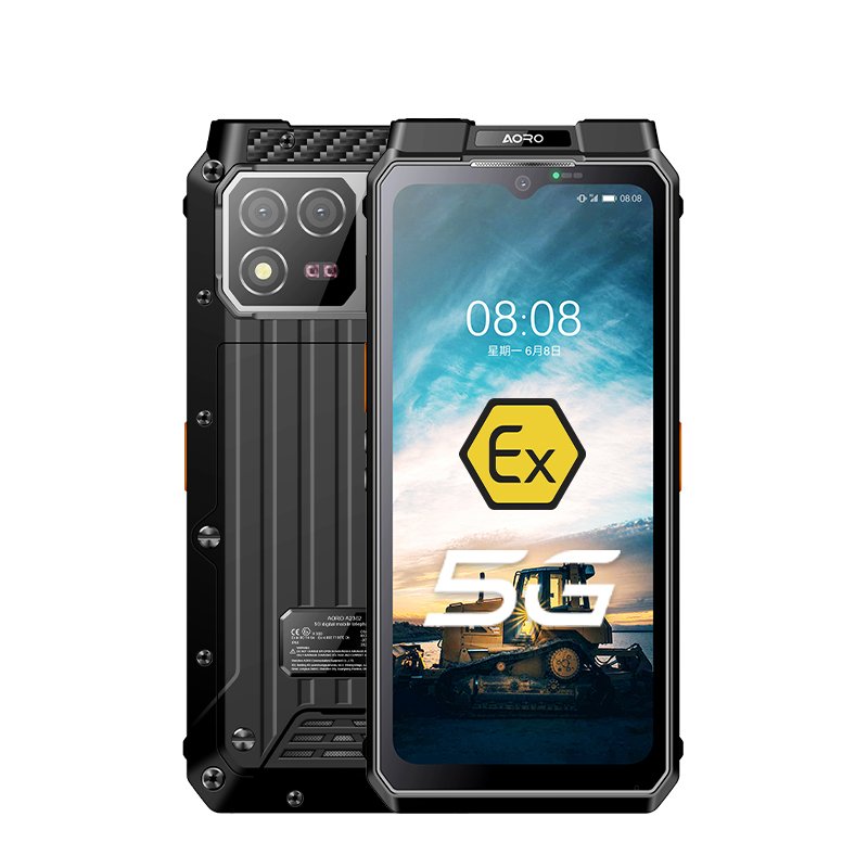 AORO M8 5G 256GB NFC Fingerprint Smartphones ATEX Intrisically Safe IECEx ZONE 2 Explosion proof Telephone Rugged Phone