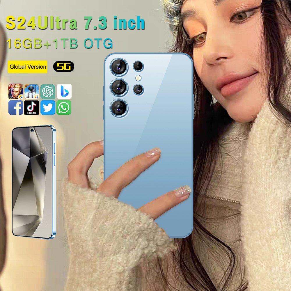Original phones s24 ultra Smartphones For s24 ultra 16GB+1TB 5G Dual SIM Cellphone Mobile Phone s24 ultra 5g smartphone