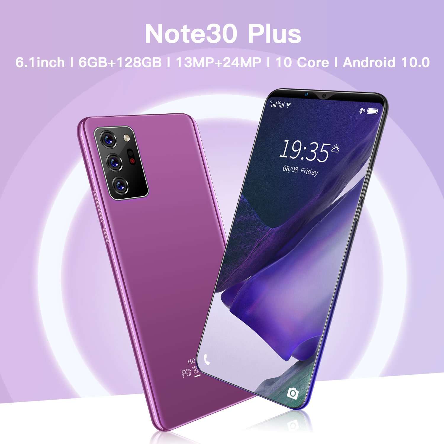 Low Price Cell Phones 5G Smartphone Unlocked Android Global Version Custom Note30 Plus Cheapest Unbranded New China 2MP LCD 60hz