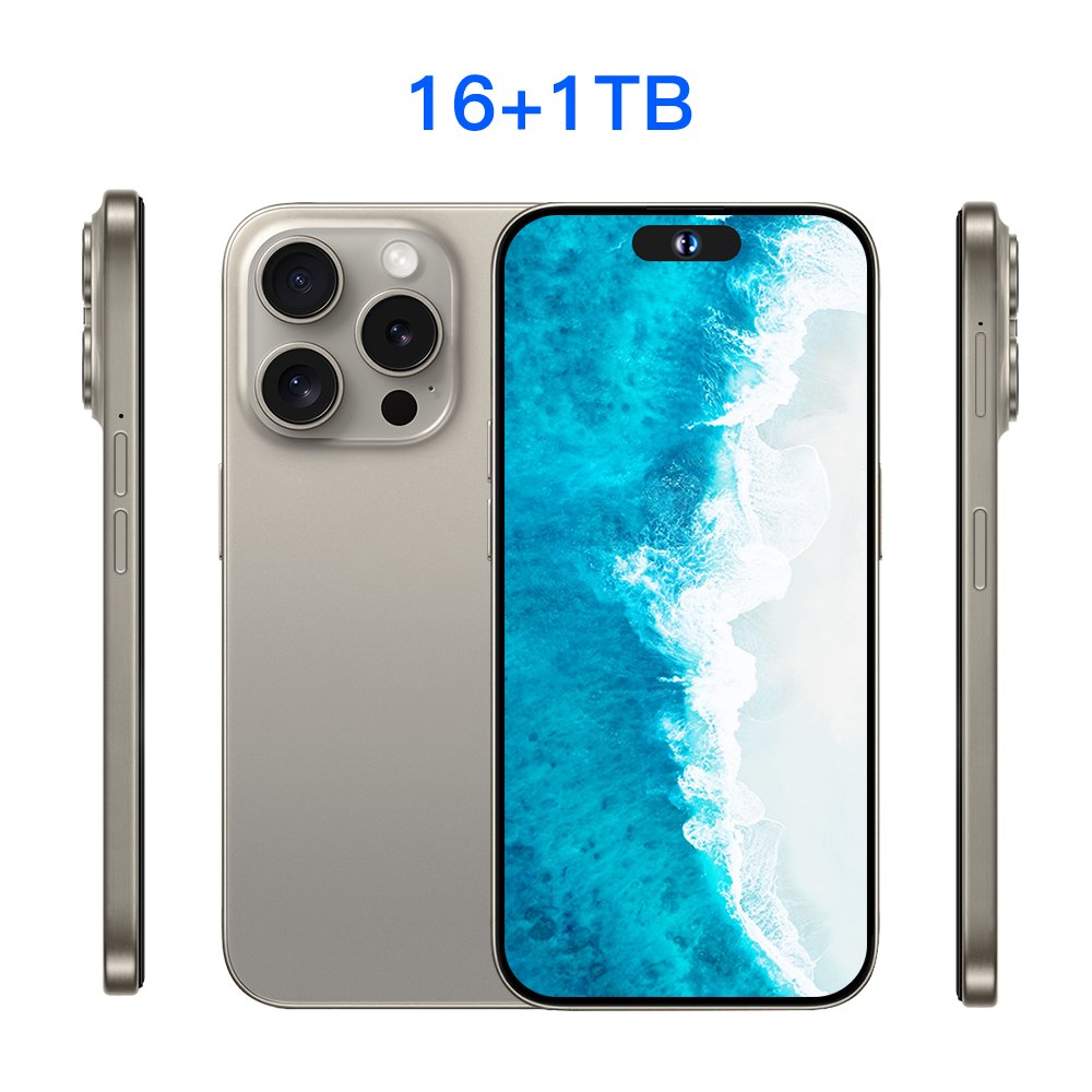 New Arrival i16 16 Pro Max 5G Smartphone 6.8 Inches 16GB+512GB Unlocked Android Phone Clone