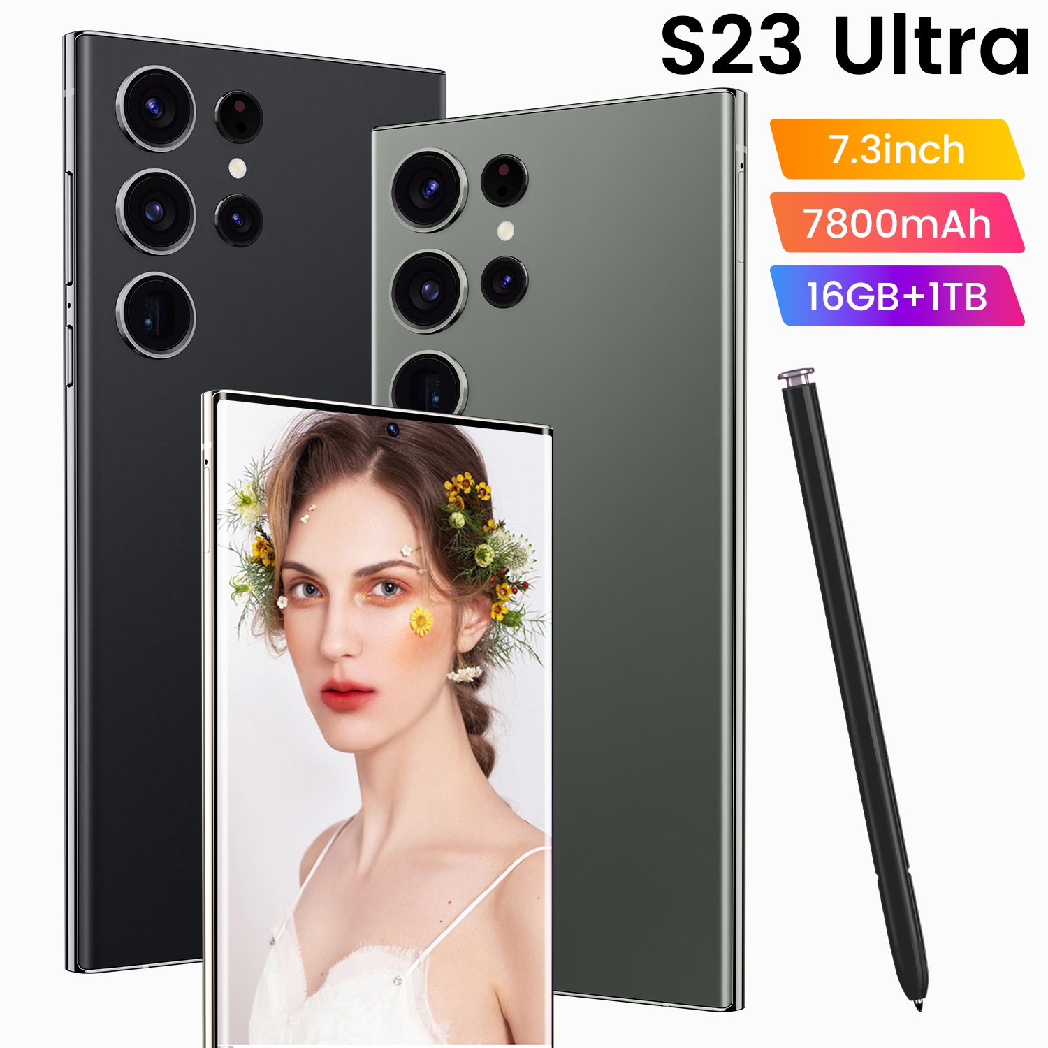 Original mobile phone S23 Ultra 7.3 inch 16GB+1TB Face ID Unlocked Cellphones mobile phone 5G Smartphones