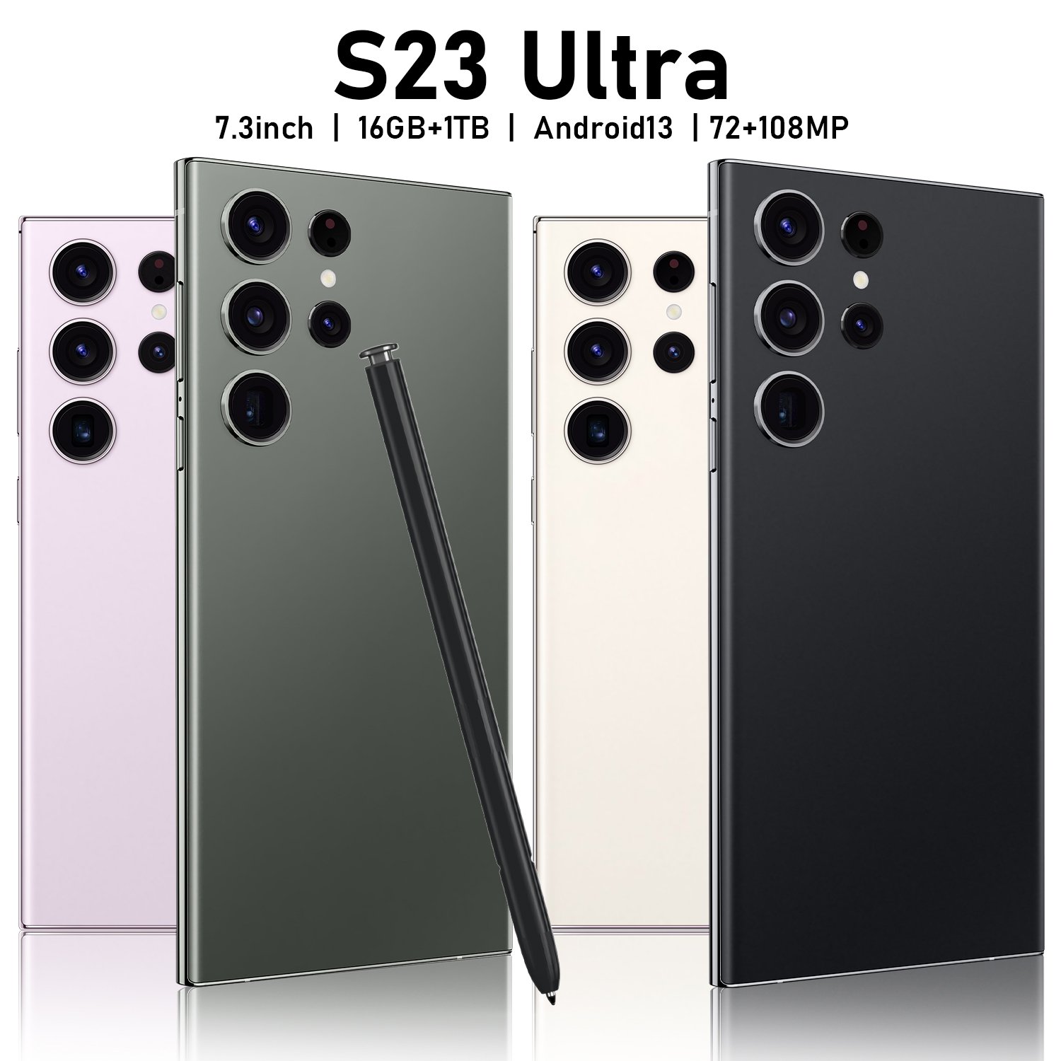 Original mobile phone S23 Ultra 7.3 inch 16GB+1TB Face ID Unlocked Cellphones mobile phone 5G Smartphones