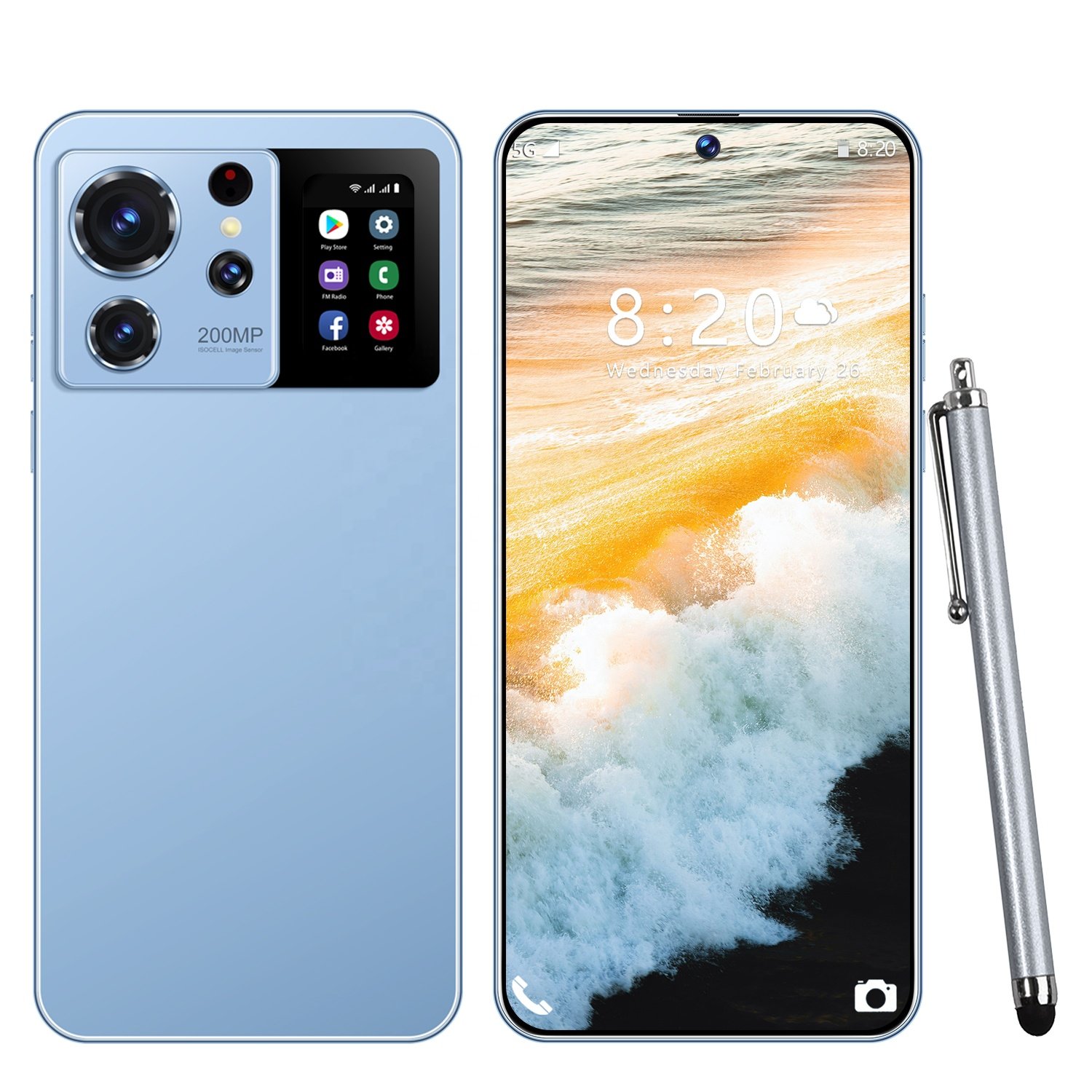 Original phones S24 Secondary screen smartphones 16GB+1TB 5G Dual SIM Cellphone Mobile Phone s24 Secondary screen 5g smartphone