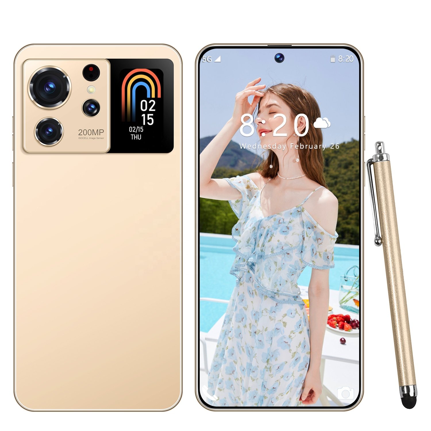 Original phones S24 Secondary screen smartphones 16GB+1TB 5G Dual SIM Cellphone Mobile Phone s24 Secondary screen 5g smartphone