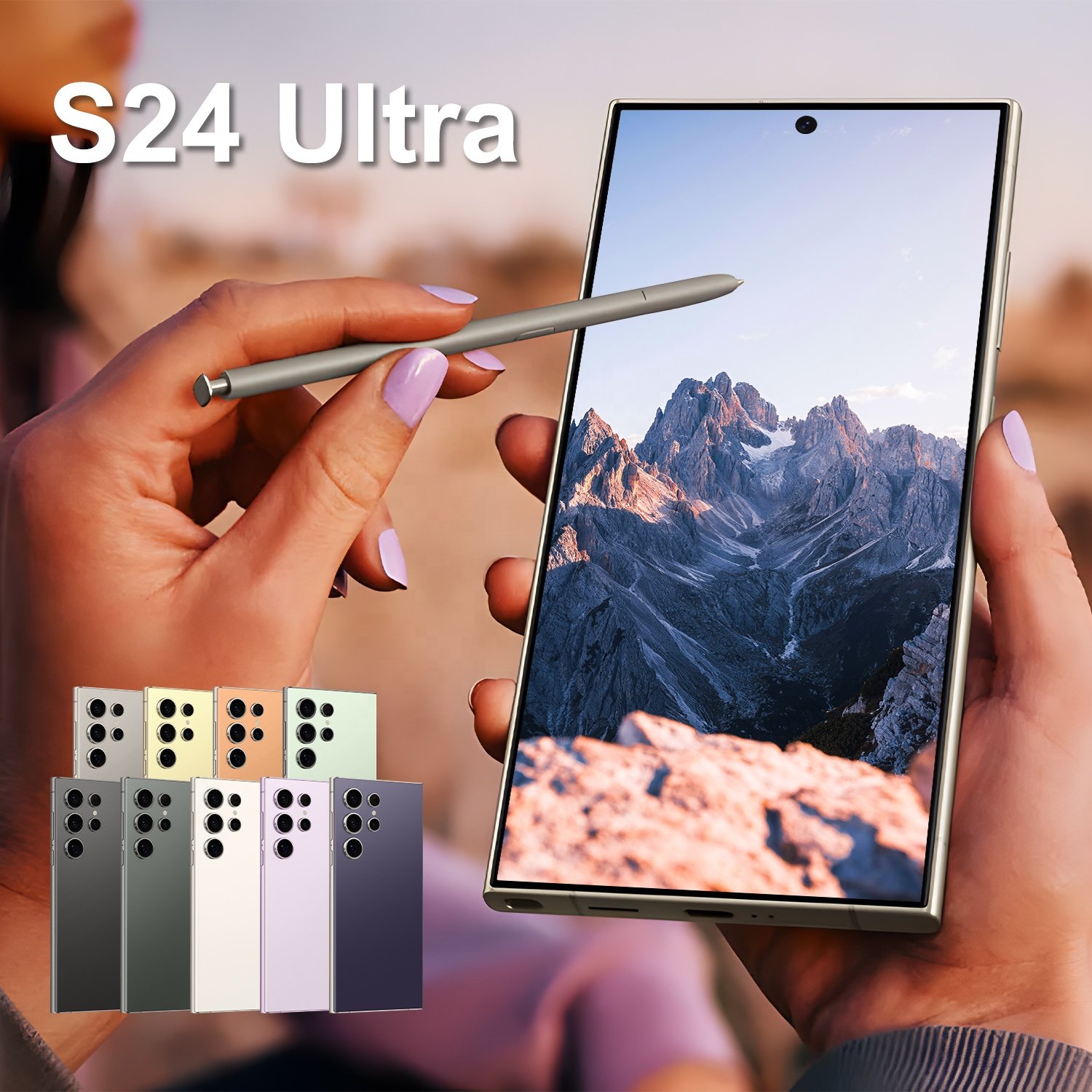 2024 Hot selling Original s24 ultra 16GB + 1TB Mobile Phones 7.3 inch Android13 5G Smartphone Unlocked Global Cellphone