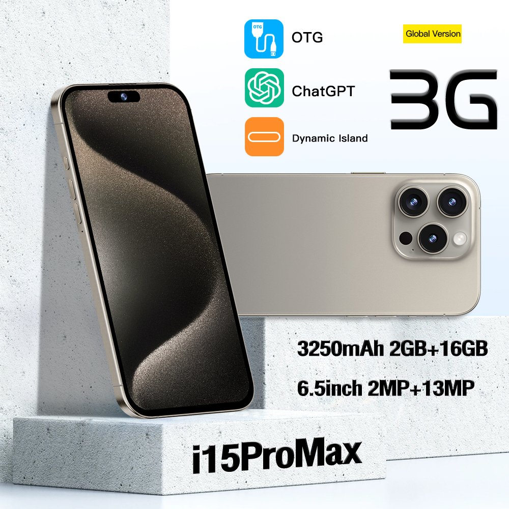 Original i For Phone 15 Pro Max Cell Phone Smartphone Telefone with logo Mobile Phone i14 i16 Android Feature 5G Smartphone