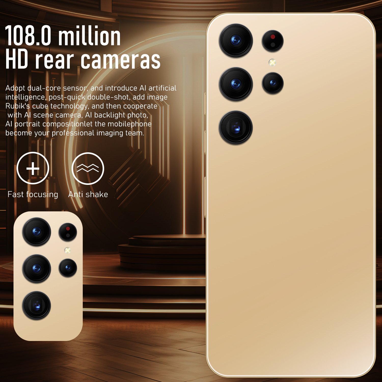 5G Smartphone Original Clone Cheap S24 Ultra 6.8 inch Big Screen 16GB+512GB Smartphone Android 13 For samsung galaxy s24 ultra