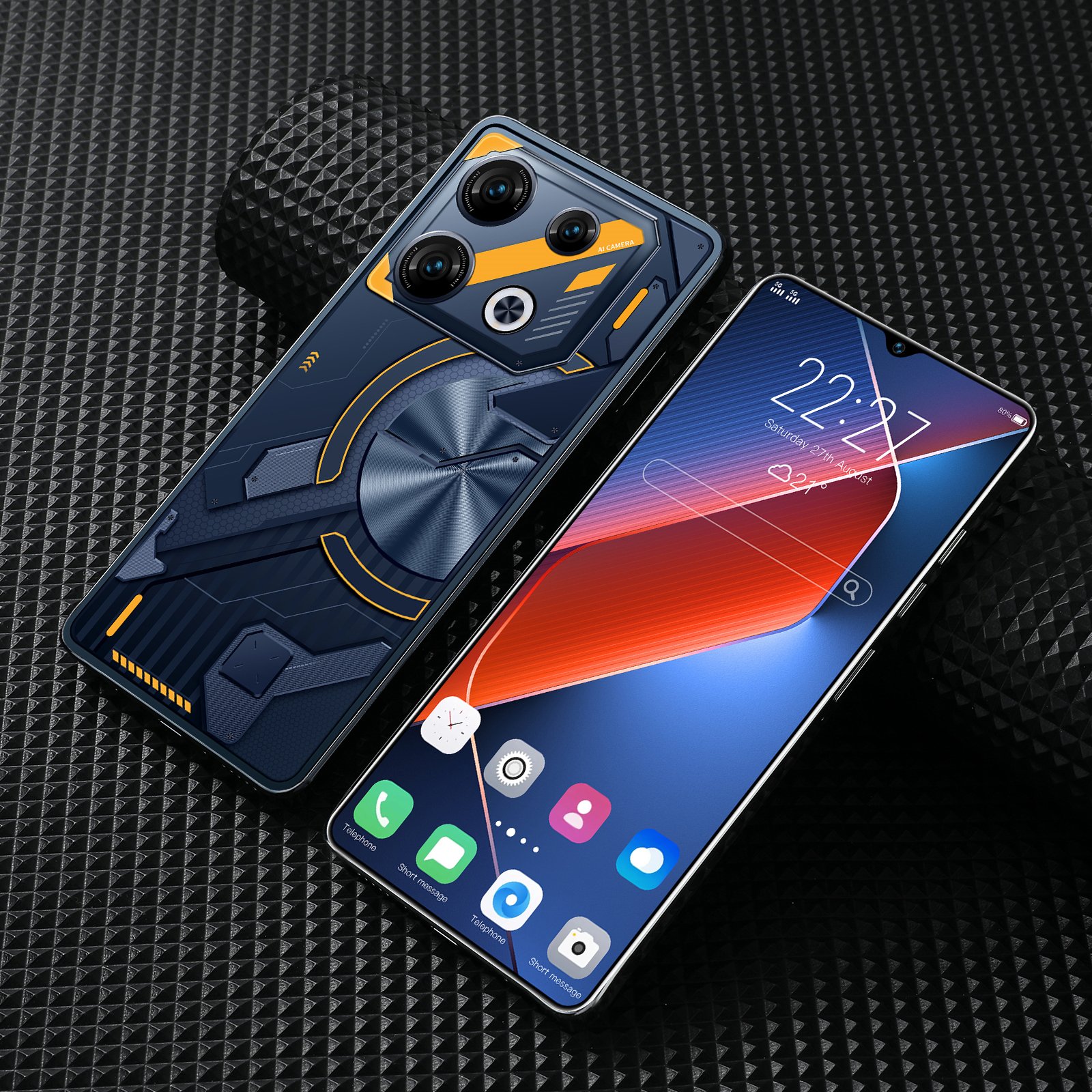 Hot Selling New Gaming Mobile Phone GT10pro 7.3 Inch 5G Smartphone cheap 16GB+1TB povo Full Screen Android 13 smart phone