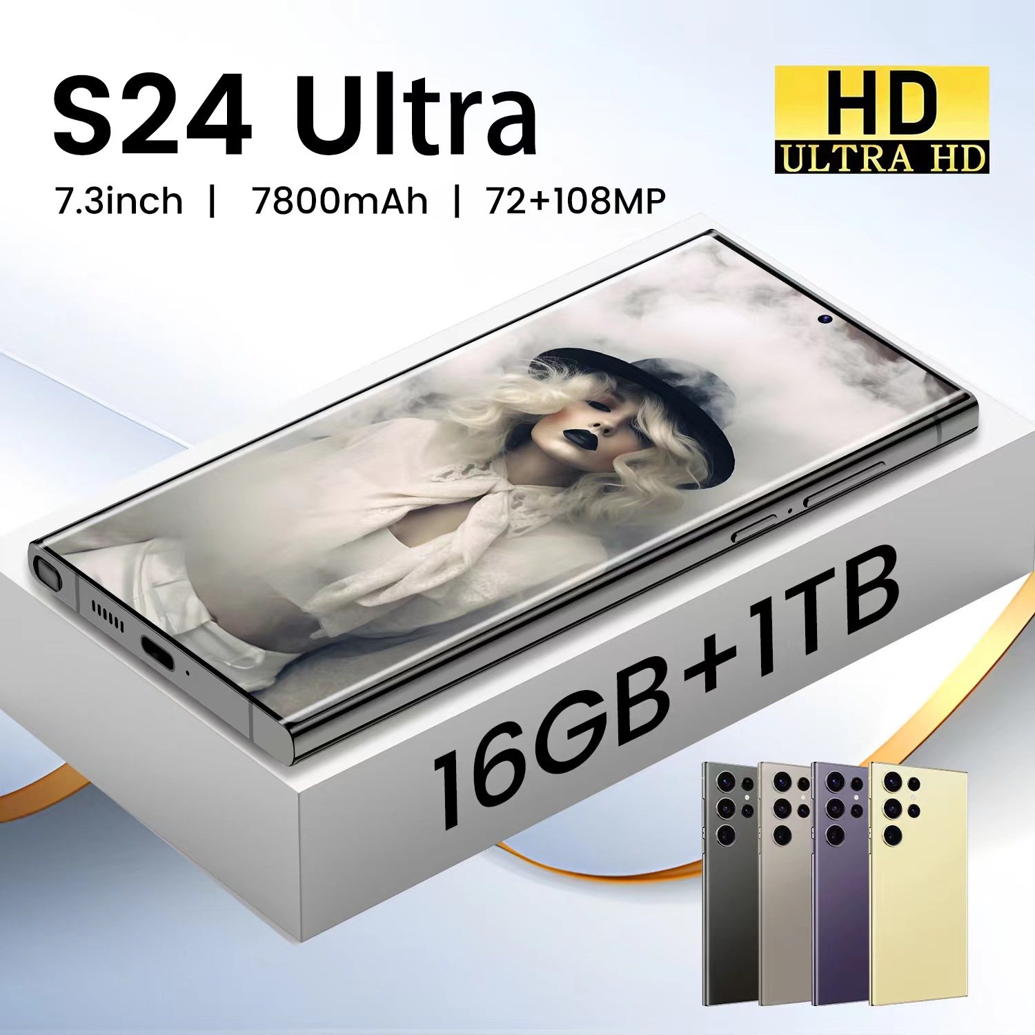 2024 galaxy 16+1TB s24 ultra 45w 200MP rear camera mobile phone Quick Charge 1440*3200 pixel new 5G smartphones