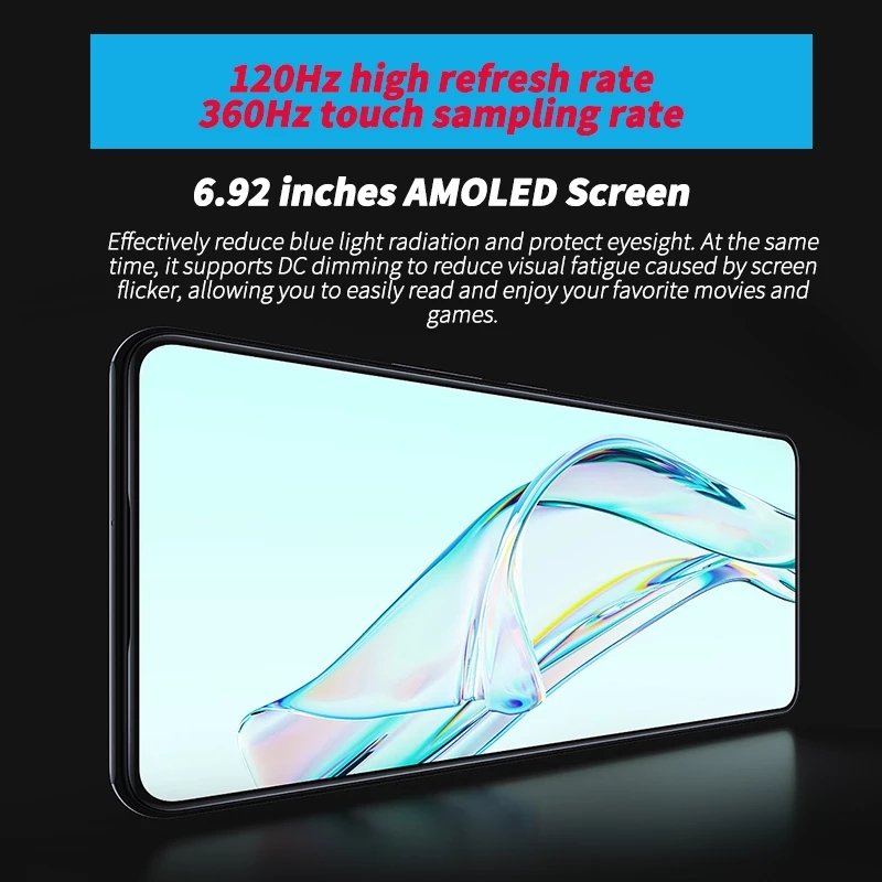 ZTE Axon 30 5G SmartPhone 6.92'' 120Hz OLED 8GB 128GB Snapdragon 870 Octa Core 64MP Quad Camera 65W Fast Charging Mobile Phone