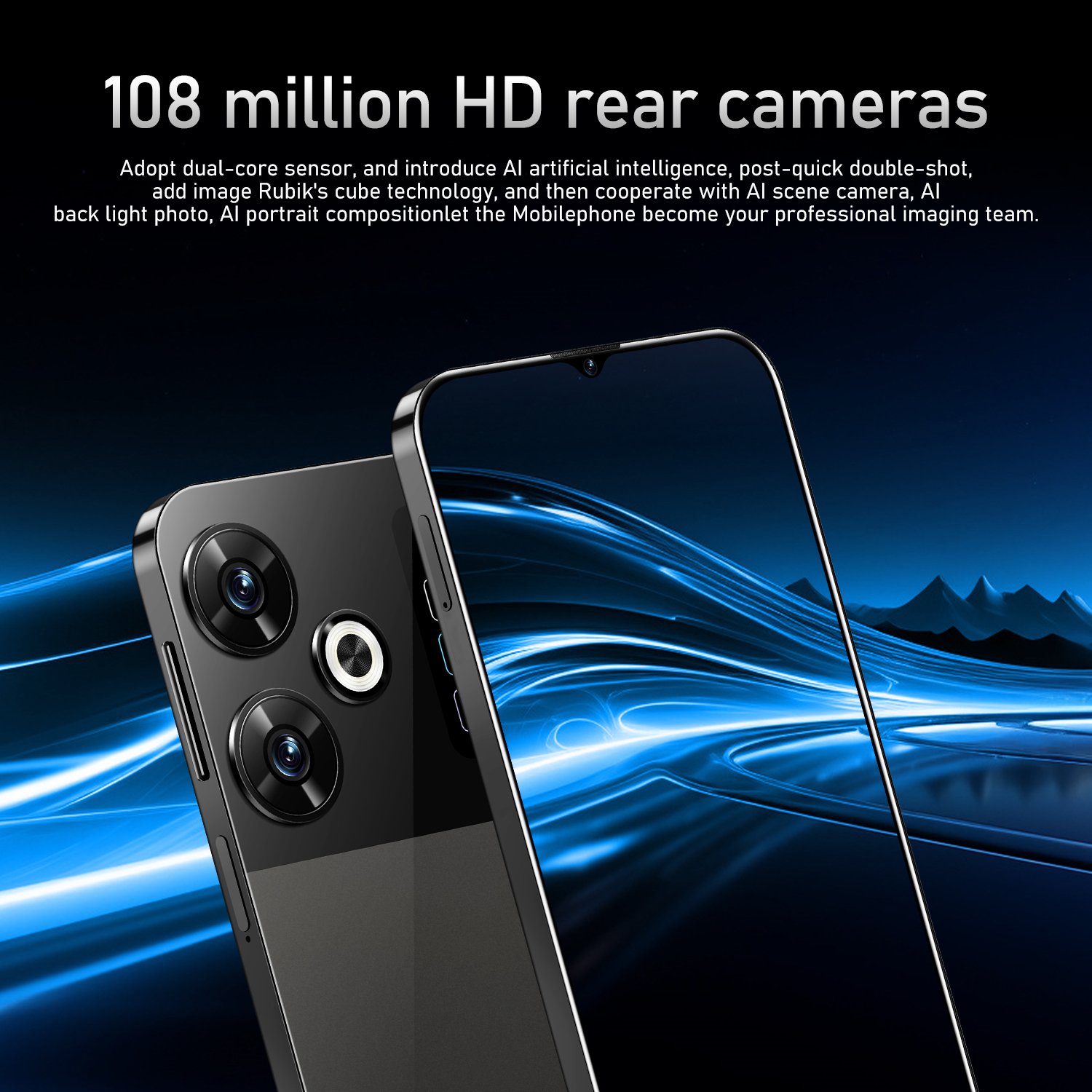 Original M6 Pro 7.3inch 16GB+1TB Android Smartphones Fingerprint Unlocked Long Standby Deca Core 4G/5G products cheap