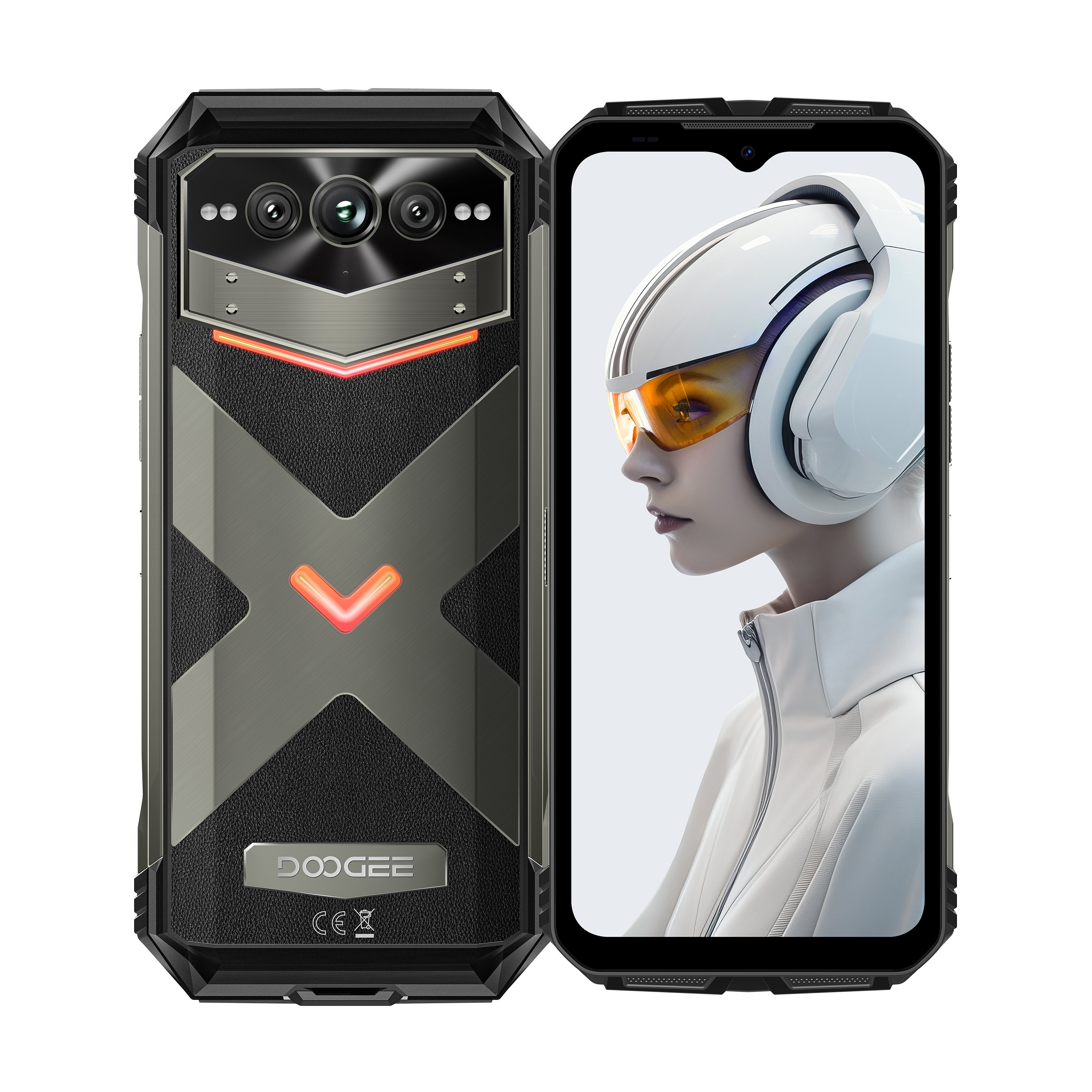Doogee V Max Plus 5G Rugged Smartphone 16GB+512GB 6.58 inch Android14 Dimensity 7050 OctaCore 200MP AI camera 22000mAH cellphone
