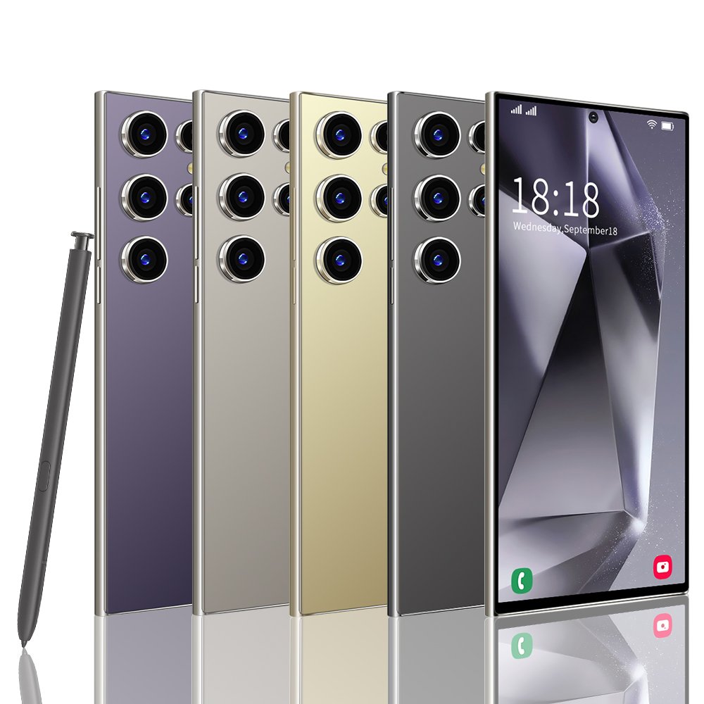Hot selling 5G smartphone S24 ultra cell phone 16G+1TB 512GB android 13 unlocking 7.3 inch 120Hz cellphone mobile phones 4G 5G