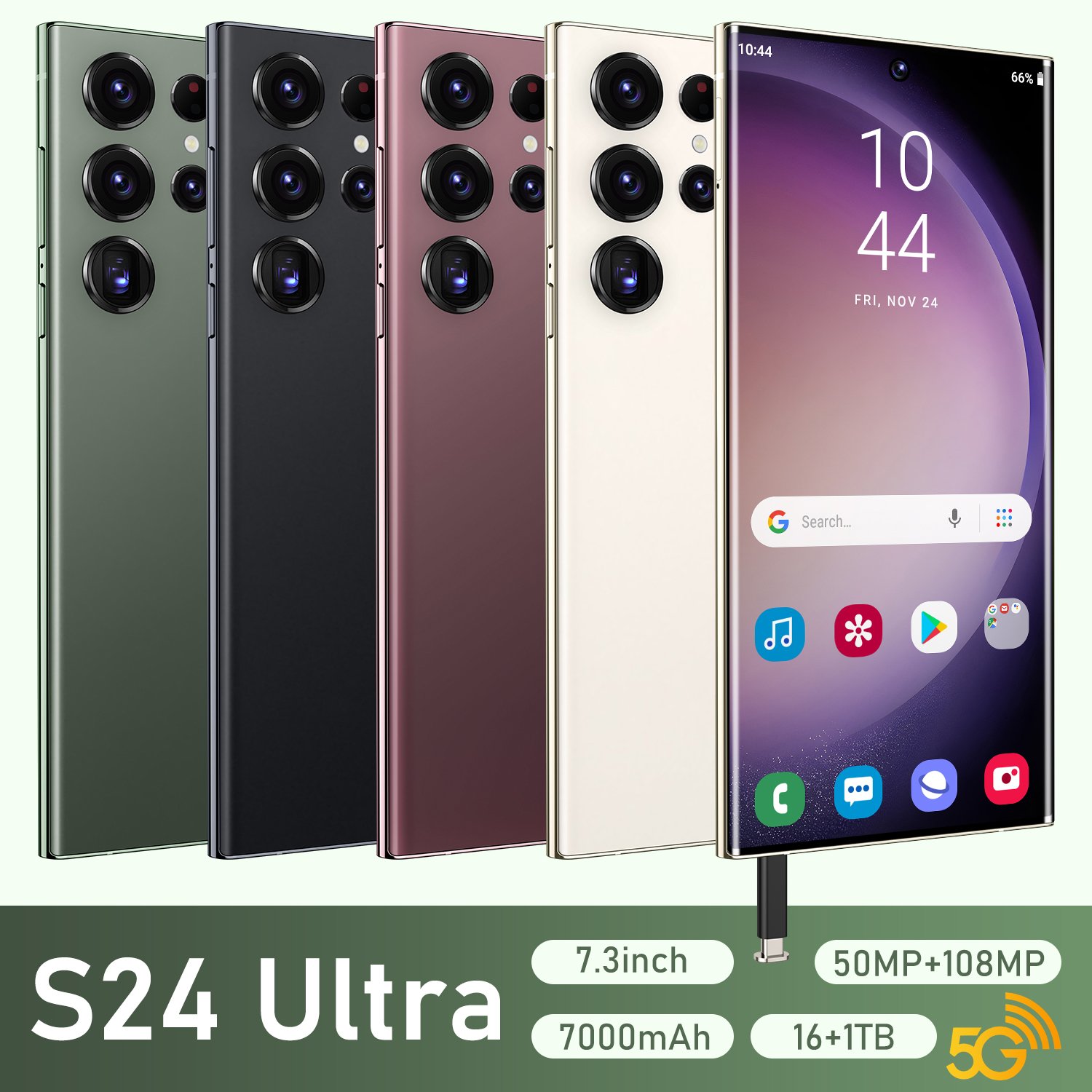 Original phones s24 ultra Smartphones Android 13.0 16GB+1TB 5G Dual SIM Cellphone Mobile Phone s24 ultra 4/5g smartphone