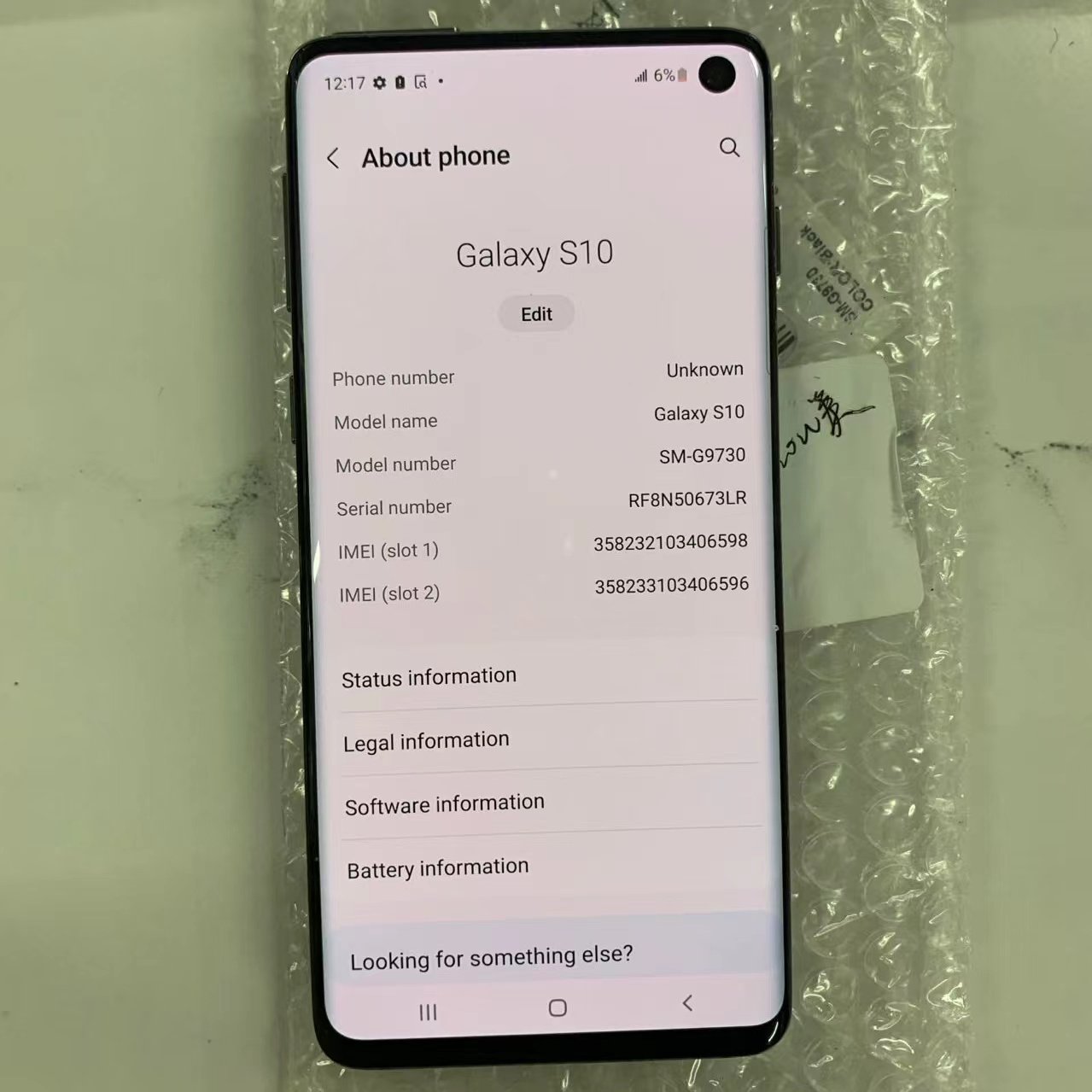 Cheap wholesale 6.1" 3400mAh LTE Exynos 9820 SM-G973U Galaxy S10 used original mobile phone 4g smartphone 5g smartphone