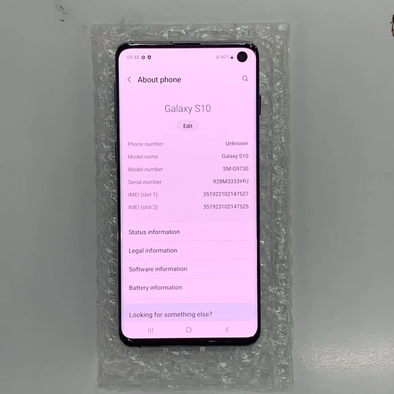 Cheap wholesale 6.1" 3400mAh LTE Exynos 9820 SM-G973U Galaxy S10 used original mobile phone 4g smartphone 5g smartphone
