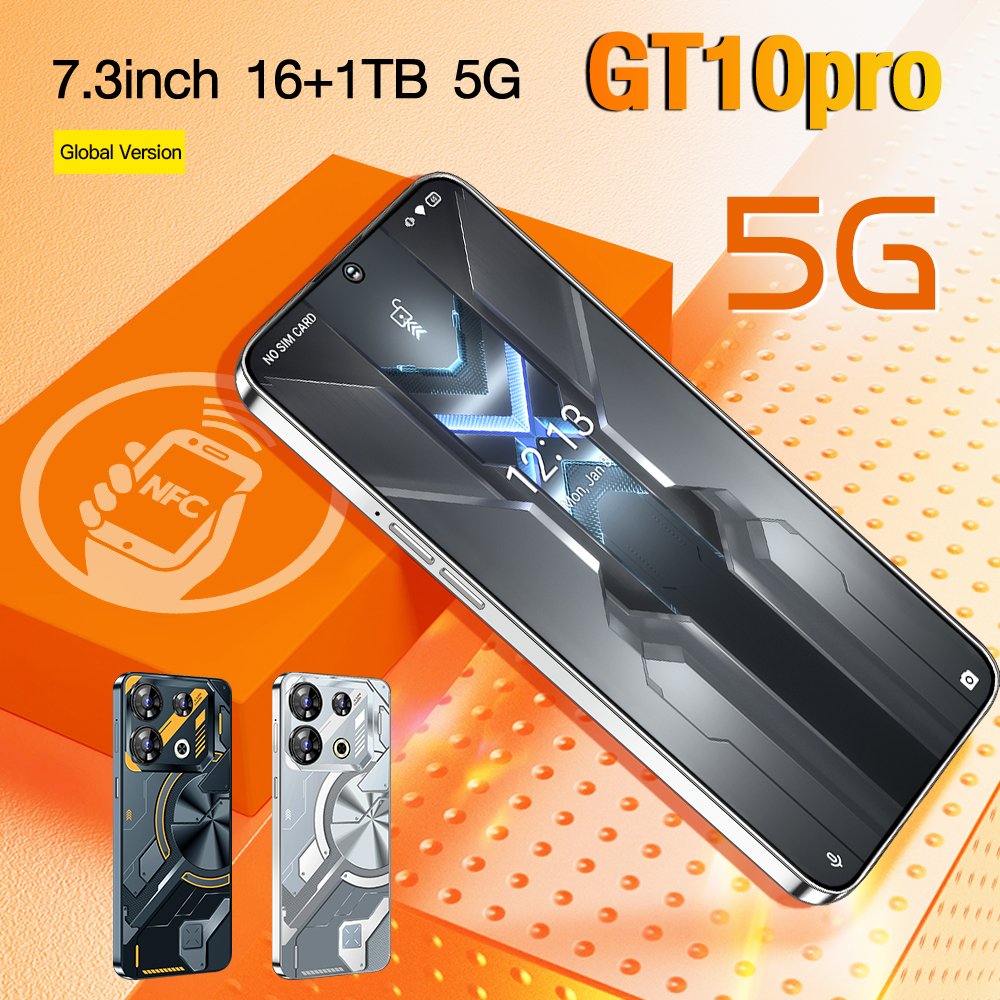 GT10 Pro Phone 15 Pro Gaming Mobile Phone 5G Smartphone 14 Pro 13 12 16G 1T Smart Phone Dropshipping Product 2024