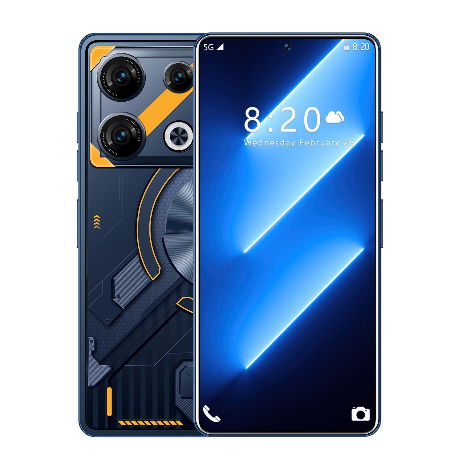 New design GT10 Pro Max Mobile Phone RAM+ROM 16+512 GB 7.3inch 16MP Camera Android 5g Smartphone android phone