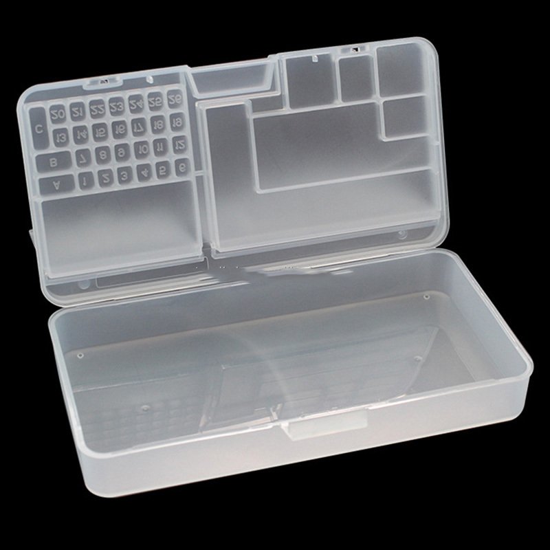 Eco-Friendly Mobile Phone Repair Storage Box LCD Screen Motherboard IC Chips Screws Double Side Organizer Container for Iphone