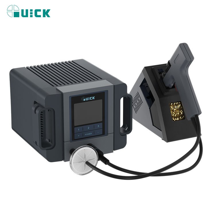QUICK TV2 Desoldering & Absorbing Tin Gun 200W Solder vacuum degree 650mmHg For Mobile Phone Motherboard Disassembly Repair Tool