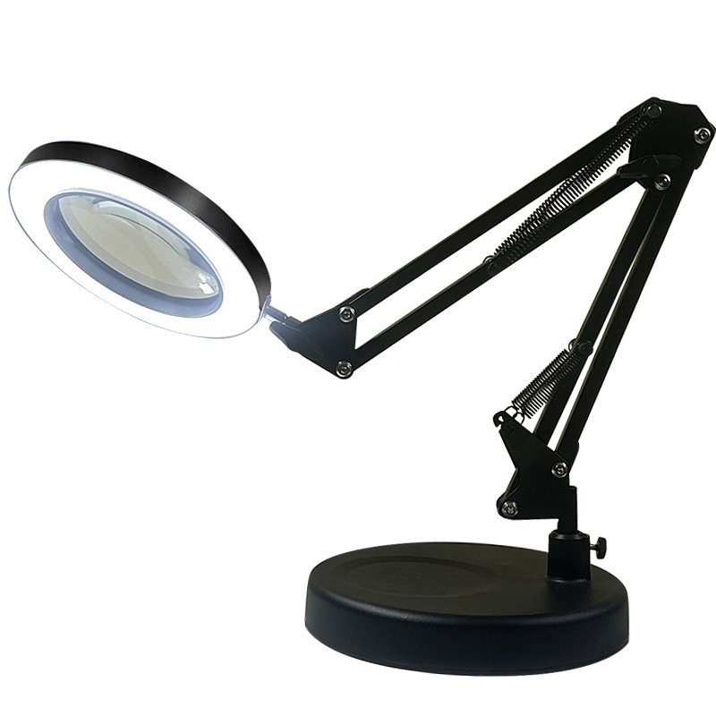 Desktop Magnifier with LED Light Optical Glass HD Engraving Mobile Phone Electronic Motherboard Repair Welding Folding