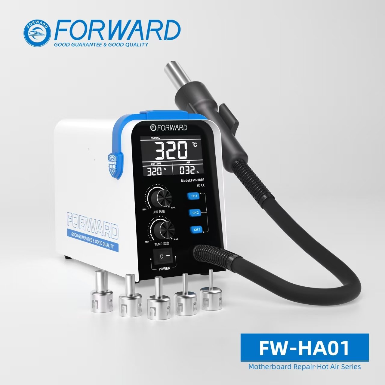 FORWARD FW-HA01 Precise Temperature Control Motherboard Repair Tools Hot Air Desoldering Station Air Gun For Mobile Phone Repair