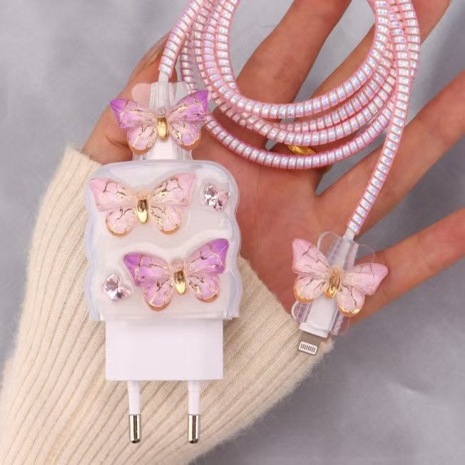 for 45W/25W mobile phone charger protection egg anti-folding of data cable winding rope
