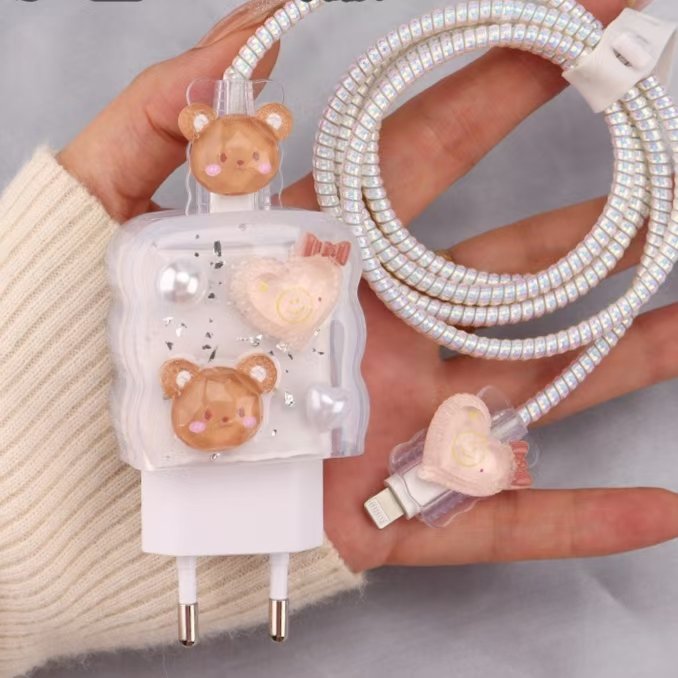 for 45W/25W mobile phone charger protection egg anti-folding of data cable winding rope