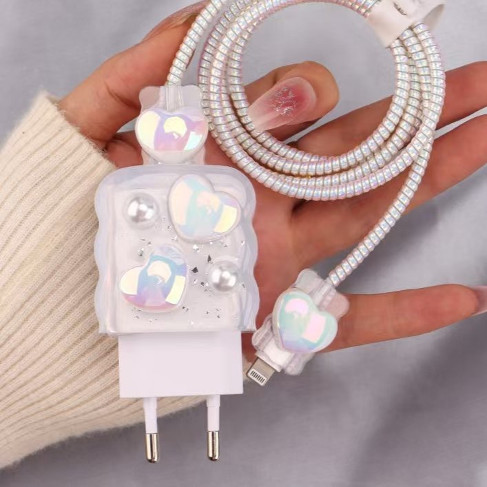 for 45W/25W mobile phone charger protection egg anti-folding of data cable winding rope
