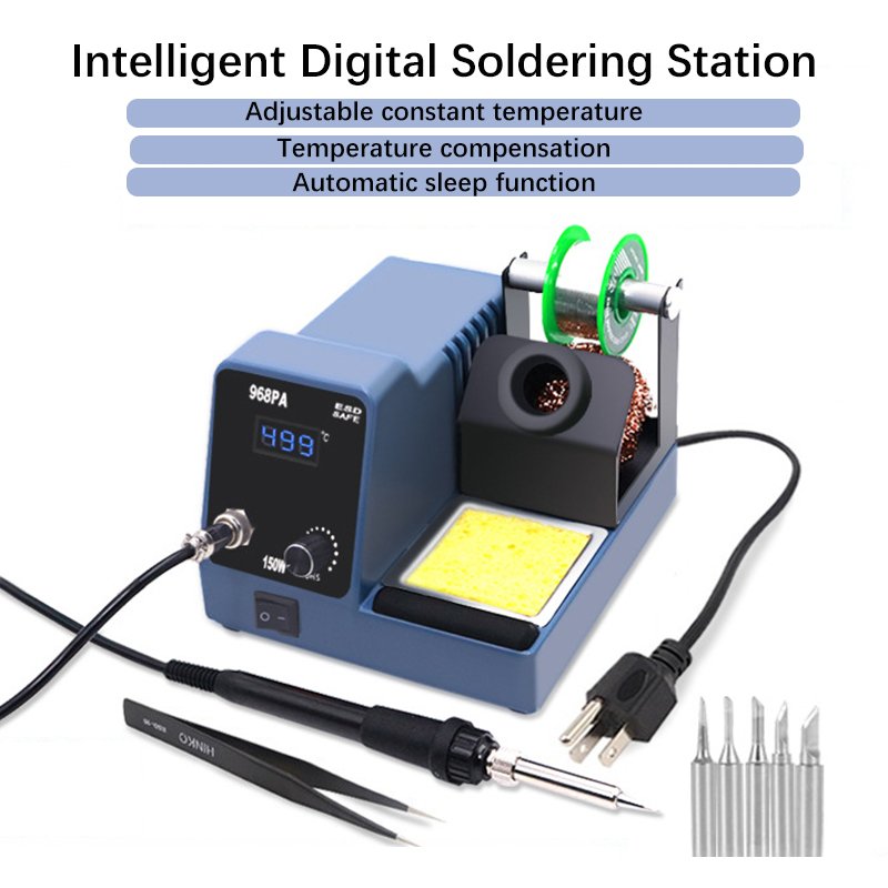 High Precision Welding Tools Professional ESD Digital Soldering Stations with 907 Universal Silicone Handle for PCB Repairing
