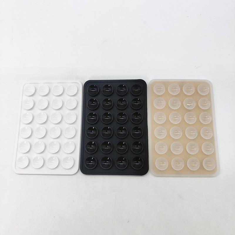 New thicker silicone mobile phone sucker can be printed LOGO cross-border large stock sales square thickening 24 single grain