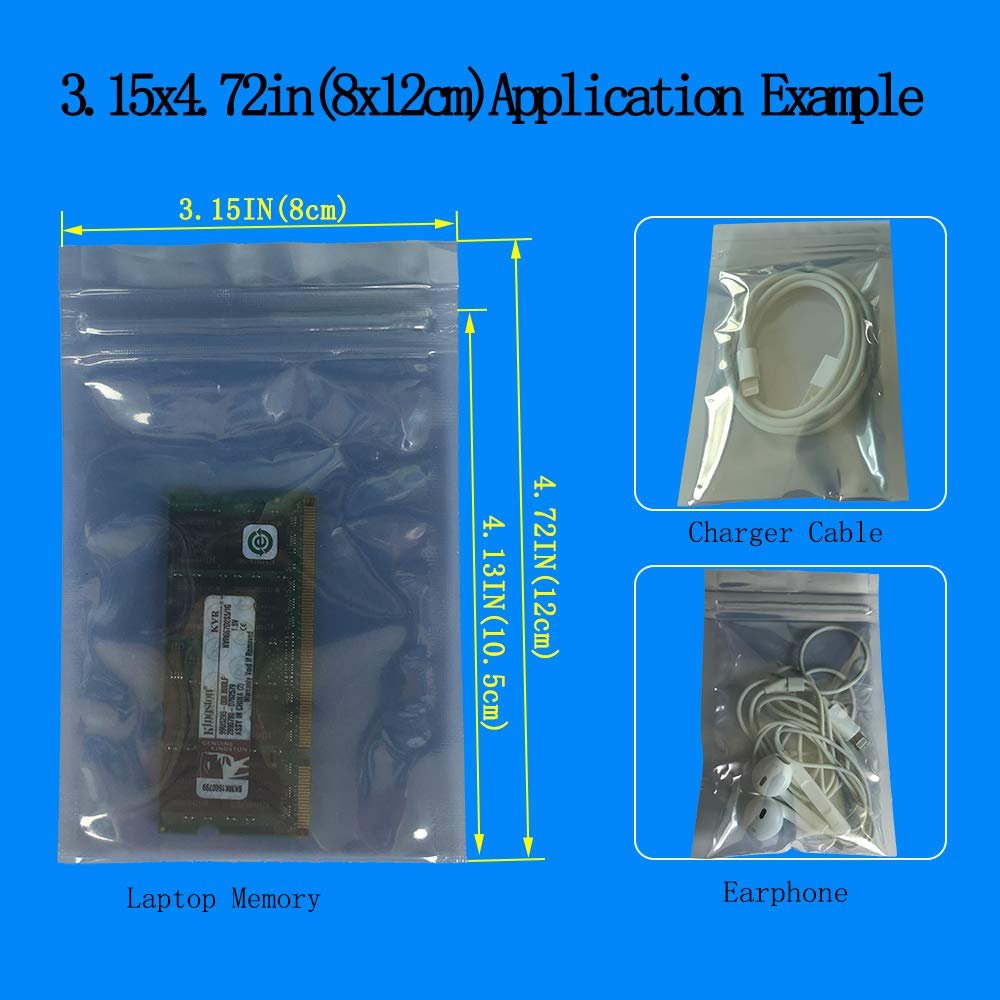 Resealable Motherboard Anti Static Bag HDD Electronic Device Resealable Plastic Bags for Graphics Card