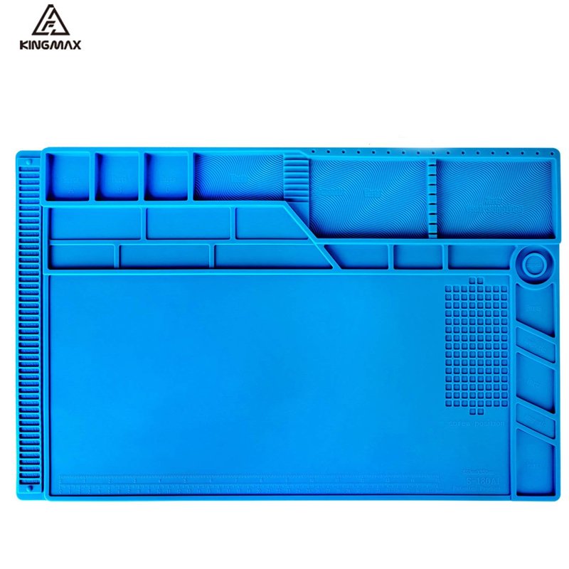 S-180 Magnetic Silicone Heat Resistant BGA Soldering Work Laptop Motherboard Rubber Silicon Repairing Mobile Phone Repair Mat