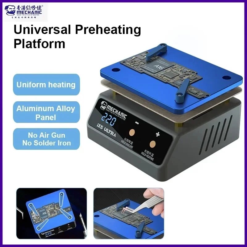 Preheating Station MECHANIC IX5 ULTRA Layered Preheater Platform Anti-Spray Tin For X XS MAX 11 12 13 14 15 PRO MAX
