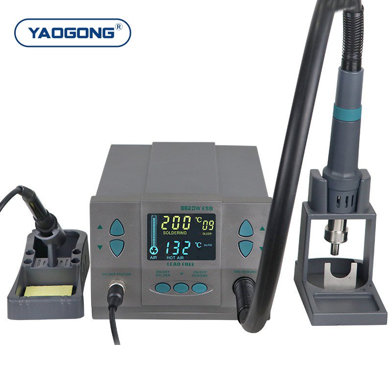 YAOGONG 862DW 1060W Digital Smart Thermostat Heat Blower Solder Iron Mobile Phone Repair Tools Hot Air Gun Soldering Station