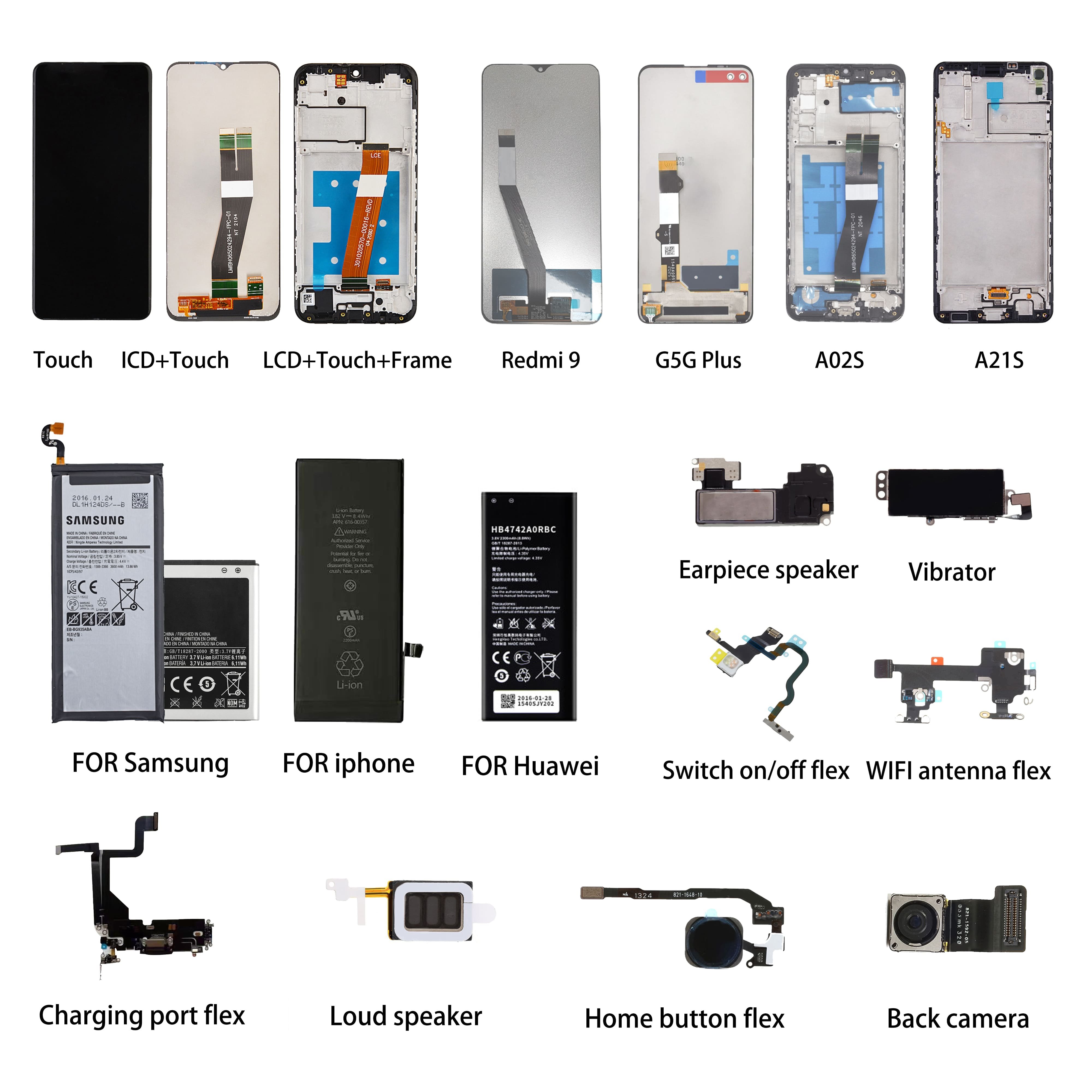 Wholesale LCD Flex Cable Main flex connect Board Motherboard Parts for Samsung for huawei all Mobile phone models