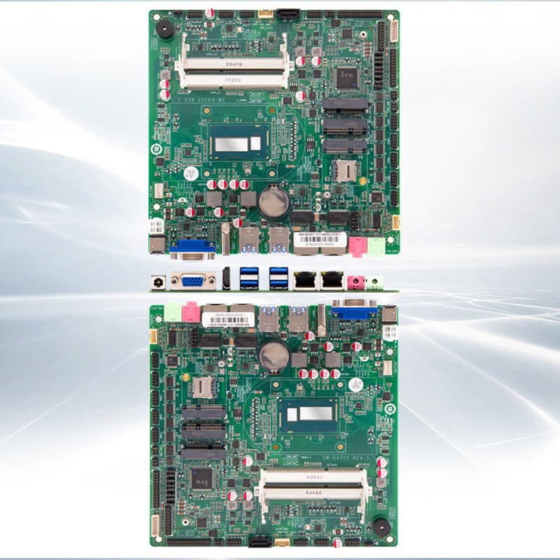 Industrial Mini ITX I3-4010U 2*RJ45 8*USB Rich COM Ports DC 12V High Quality Mother Board