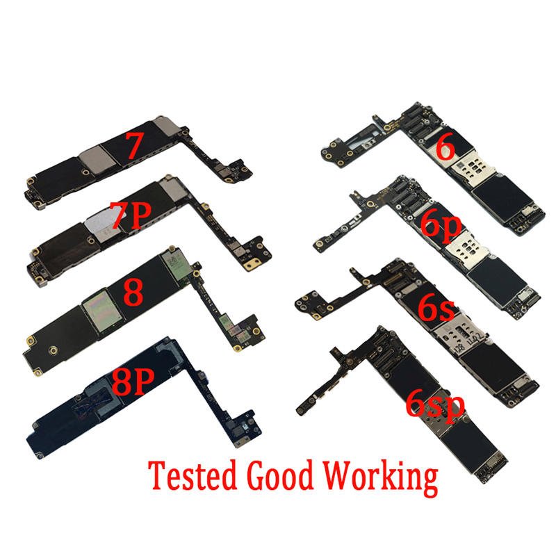 Original Unlocked Mobile Phone Cell Phone Motherboard For iphone 6 6s 6sp 6p 7 8 plus X Xs Xr 11 12 13 14 15pm Logic Board