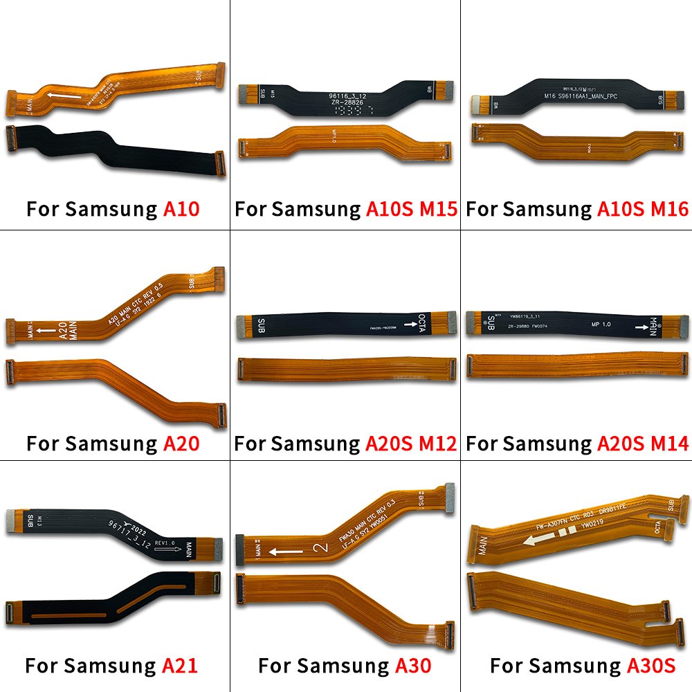 Mainboard Flex For Samsung A51 A71 A70 A10 A10S A20 A20S A21 A30 A30S A31 A40 A50 A50S Main Board Connector LCD Flex Cable