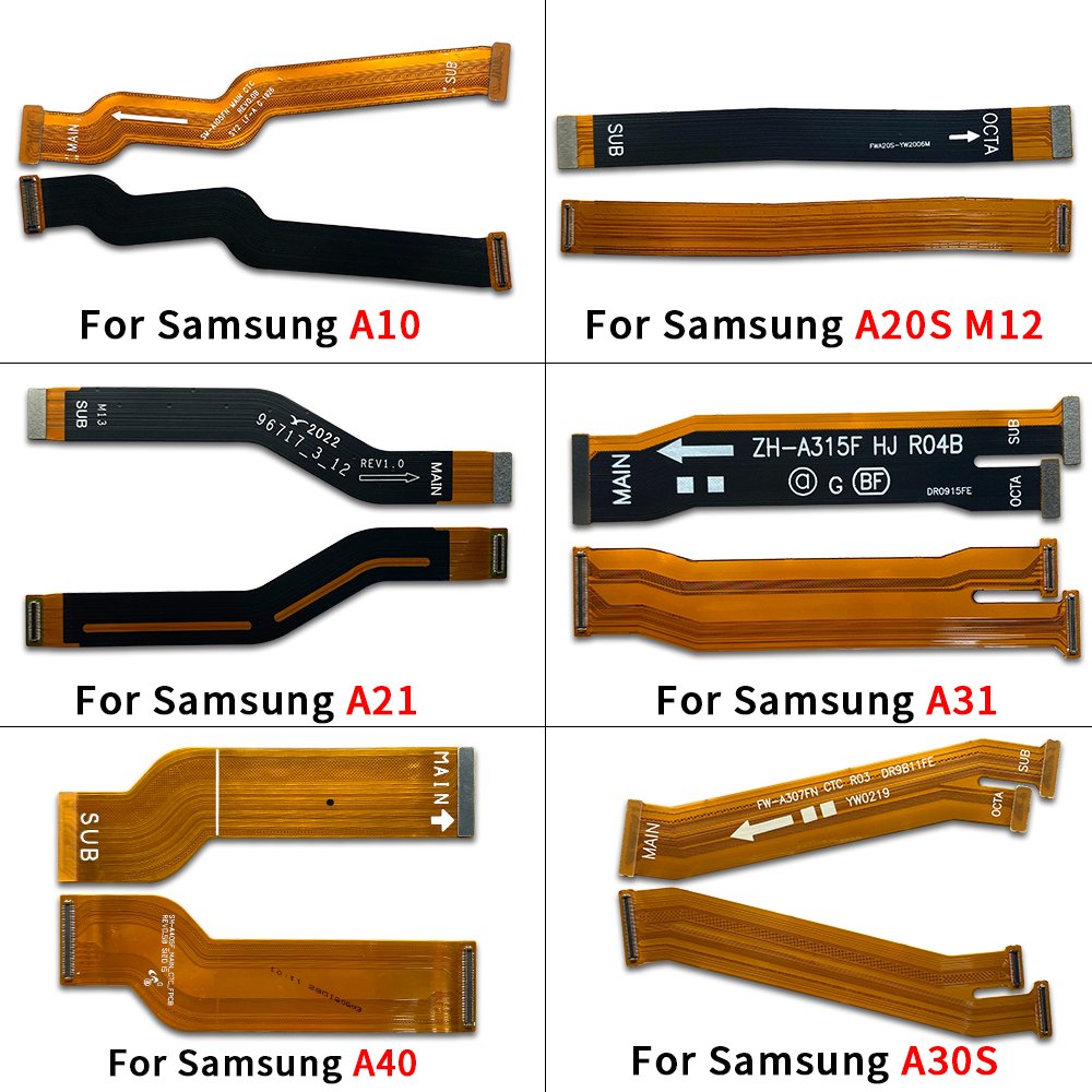 Mainboard Flex For Samsung A51 A71 A70 A10 A10S A20 A20S A21 A30 A30S A31 A40 A50 A50S Main Board Connector LCD Flex Cable